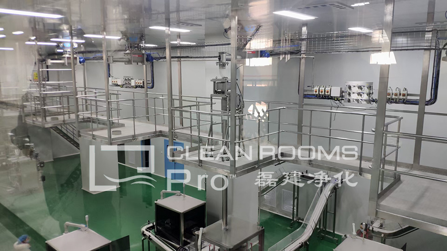 飲料無菌灌裝車間潔凈工程施工注意事項(xiàng)及食品10萬級凈化無塵車間報(bào)價(jià)_磊建凈化